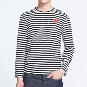 COMME des GARÇON | Play Striped Shirt - Size M